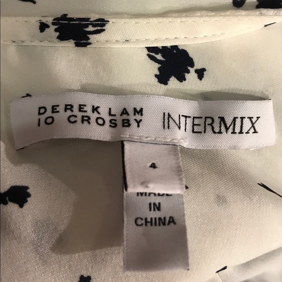 Derek Lam 10 Crosby intermix navy white dress - Picture 4 of 5
